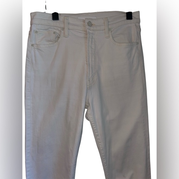 Women Mother White Jeans, Highwaisted size 28,Rider Skimp Jeans, Mother Superior - Picture 2 of 12